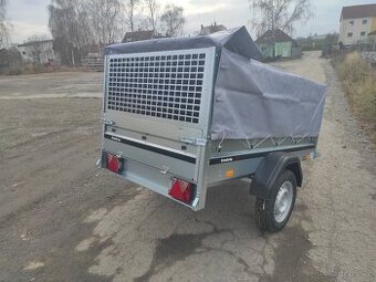 Nový přívěsný vozík 204x116 + nástavba a plachta