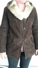 KOŽENÝ KABÁT S KOŽEŠINOU - PRODÁM
