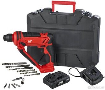 Aku vrtačka s přiklepem/Aku 2Ah/nabíječka/vrtáky/kufřík nové