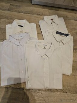 Bílé košile vel.164, 39