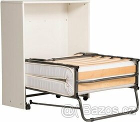 Přistýlka, skládací postel včet.matrace ve skříni - nová