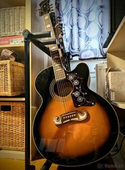 Elektroakustická kytara epiphone ej-200ce/vs
