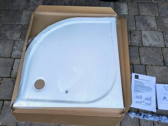 Sprchová SIKO vanička 90x90 litý mramor čtvrtkruh - nová
