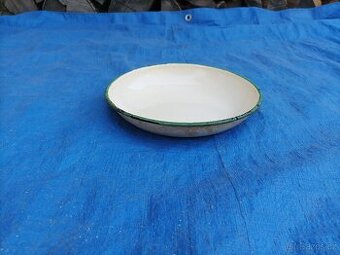 Smaltovaná žlutá mísa, průměr 20 cm