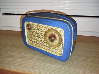 Modré kabelkové rádio Tesla 2800B-2 Mír se záručním listem