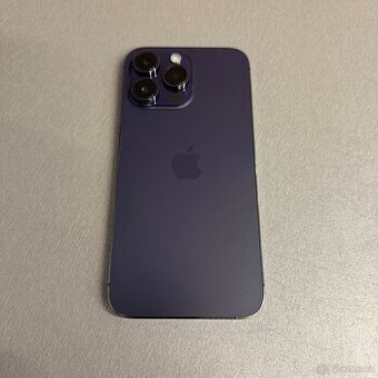 iPhone 14 Pro Max 128GB deep purple, pěkný stav, rok záruka