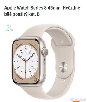 Apple Watch Series 8 45mm, Hvězdně bílé