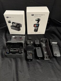 Dji Osmo pocket 3 combo + dji mic mini, záruka