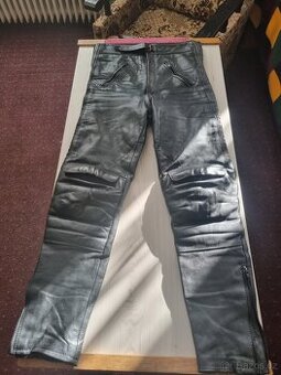 Kožené dámské moto kalhoty vel.38