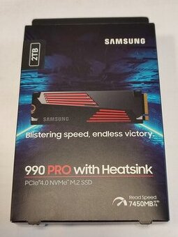 Nový a nerozbalený M.2 SSD Samsung 990 PRO 2TB with Heatsink