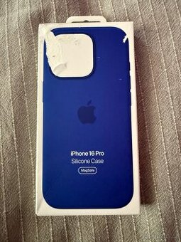 iPhone 16 pro silikonový kryt ultramarínový