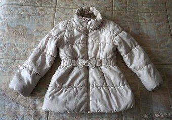 Dětská dívčí béžová zimní bunda vel.110 zn.H&M