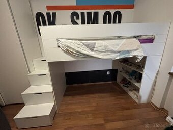 Patrová postel s úložným prostorem vč. matrace
