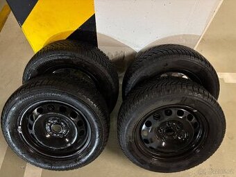 Zimní pneumatiky 215/60 R16 99H + plechové disky – Š. Karoq
