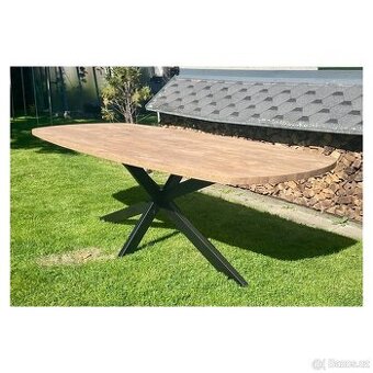 Jídelní stůl, kovové podnoží - Pavarotti 210 cm