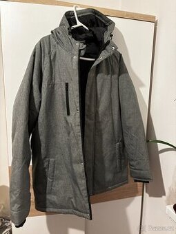 zimní bunda-kabát s kapucí, chlapecká, nová, vel. M