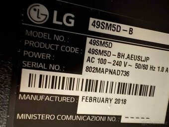 LG 49SM5D-B – 49” Profesionální Digital Signage TV / Monitor