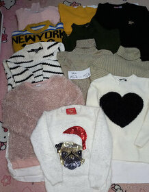 Dětské mikiny svetry pončo od vel.98 až po vel. L