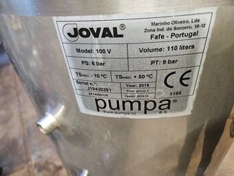 Prodám nerezovou tlakovou nádobu 110l