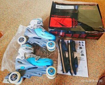 Prodám brusle 4 in 1 NILS EXTREME vel. 35 až 38