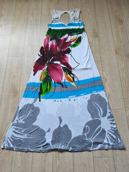 Dlouhé šaty vel.M / 38 / 10 Desigual květ