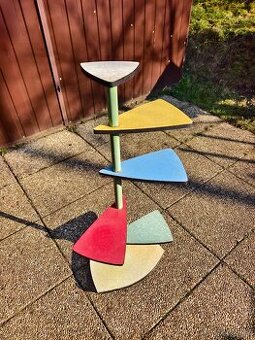 Retro květinový stolek, stojan, etažér Brusel Větší