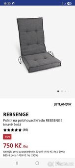 Podsedák na zahradní židli 2ks