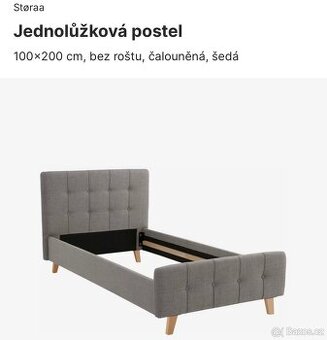 Prodám naše 2 jednolůžkové postele (rozměr 100x200)