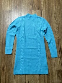 Nové světle modré pletené šaty (vel. 38/40)