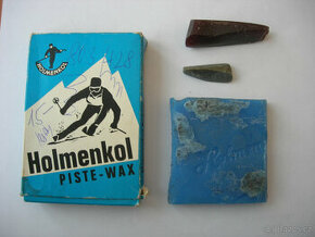 Starý lyžařský vosk Holmenkol piste wax + zbytky