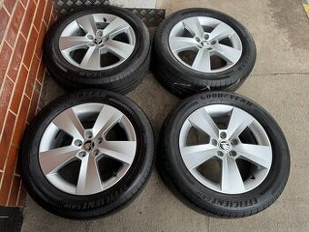 Alu 16" 5x100, škoda " ORION ", letní 75%, Kamiq, Scala