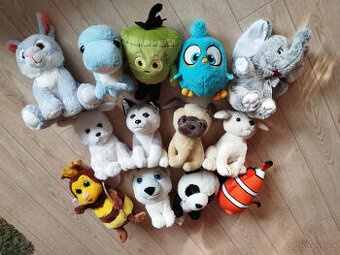 Plyšáci - Angry, slon, včela, panda, méďa, Nemo