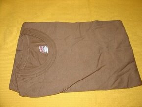 US Army triko hnědé Medium Made in USA NOVÉ