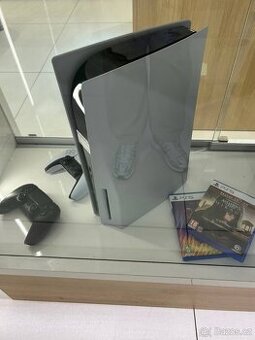 Prodám PlayStation 5 + 2 ovladače + 2 hry – TOP stav