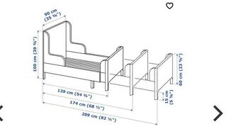 IKEA postel rostoucí