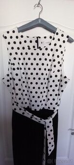 Černobílý overal v.50/52