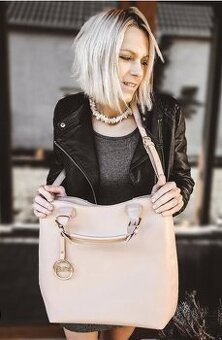 Větší světle růžová kabelka Pure London Rose - nová