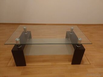Skleněný konferenční stolek, stůl