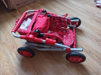 Kočárek na panenky a panenky