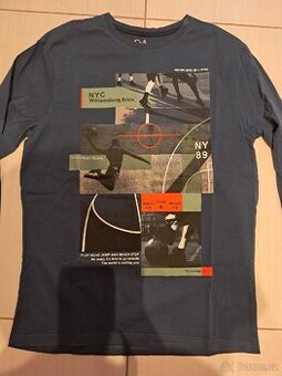 Chlapecké triko s dlouhým rukávem,  vel. 158/164