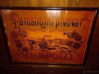 Zarámovaná plechová cedule