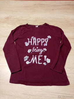 třpytivé tričko vel. 110/116