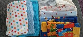 Povlečení, prostěradla deky pro miminko.