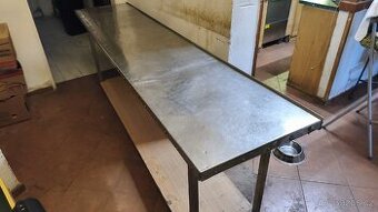 Nerezový pracovní stůl - 1