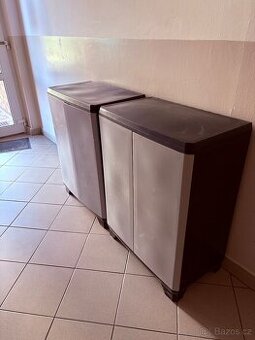 Dílenská skříň Linear Low KETER 68 x 90 x 39 cm, černá-šedá,