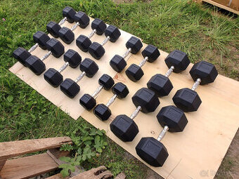 velká sada šestihranných činek - HEXAgonální 290kg