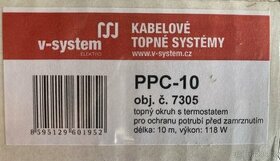 Prodám nový kabelový topný systém PPC-10 - 1