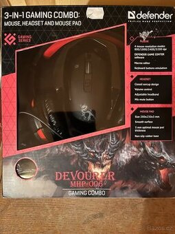 Defender Devourer - myš, podložka a sluchátka