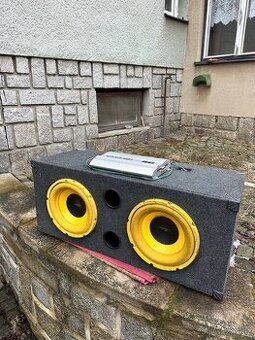 Subwoofer + zesilovač 1200w
