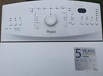 PRACKA WHIRLPOOL,HORNI PLNENI,5KG,DISPLEJ,ZACHOVALA